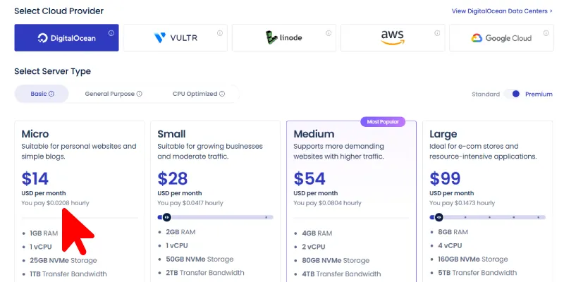 cloudways flexible plans