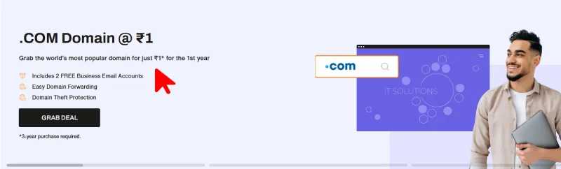 BigRock .COM Domain Offer